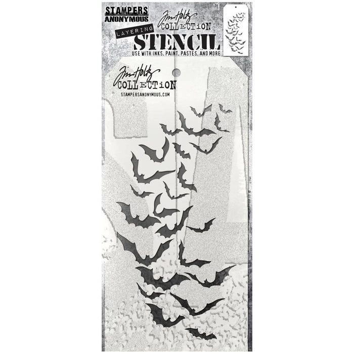 Stampers Anonymous - Tim Holtz Layering Stencil Batty