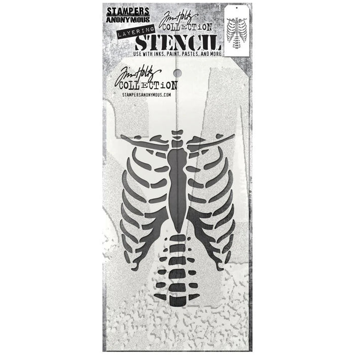 Stampers Anonymous - Tim Holtz Layering Stencil Bones