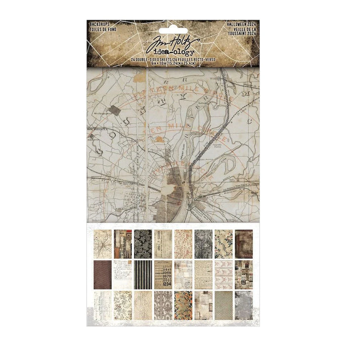 Tim Holtz - Idea-ology - 2024 Halloween Backdrops