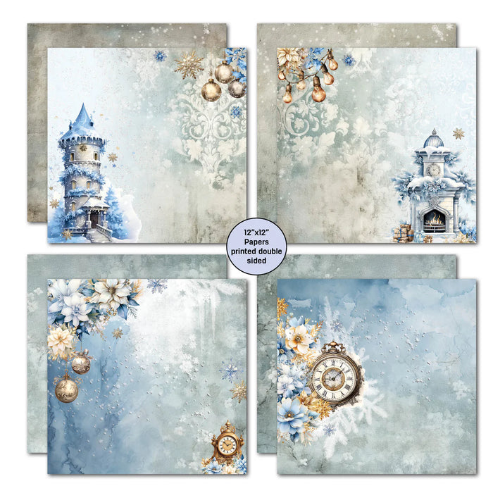 3Quarter Designs - Snowflake Season 12x12 Design Paper & Diecuts Set