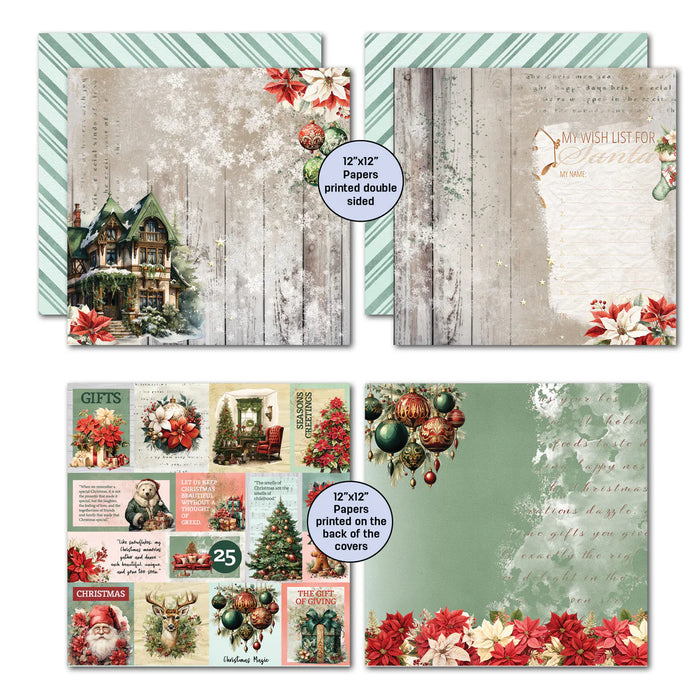 3Quarter Designs - XMAS Magic 12x12 Design Paper & Diecuts Set