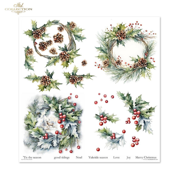 ITD Collection - Winter Wreath Scrapbooking Papers