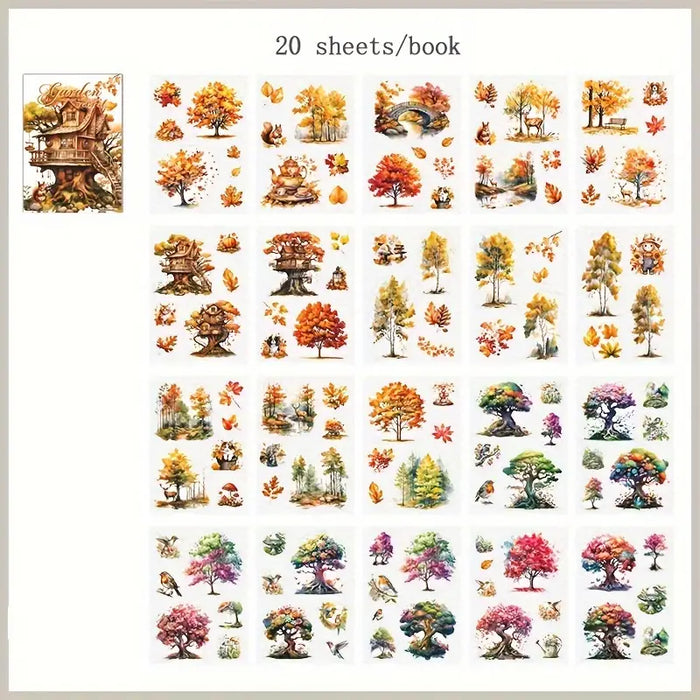 Secret Garden Series Vintage Flower Sticker Book