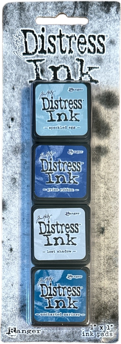 Ranger Ink - Tim Holtz - 4ct Blues Distress Mini Ink Pads