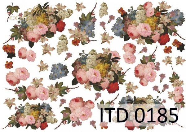 ITD Collection - Flowers in Bouquets - Rice Paper