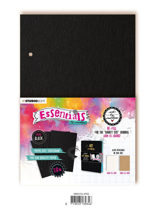 Studio Light - ABM Journal Pages For ABM-ES-JOUR02 Black Essentials 125x180x8mm 20 SH nr.02