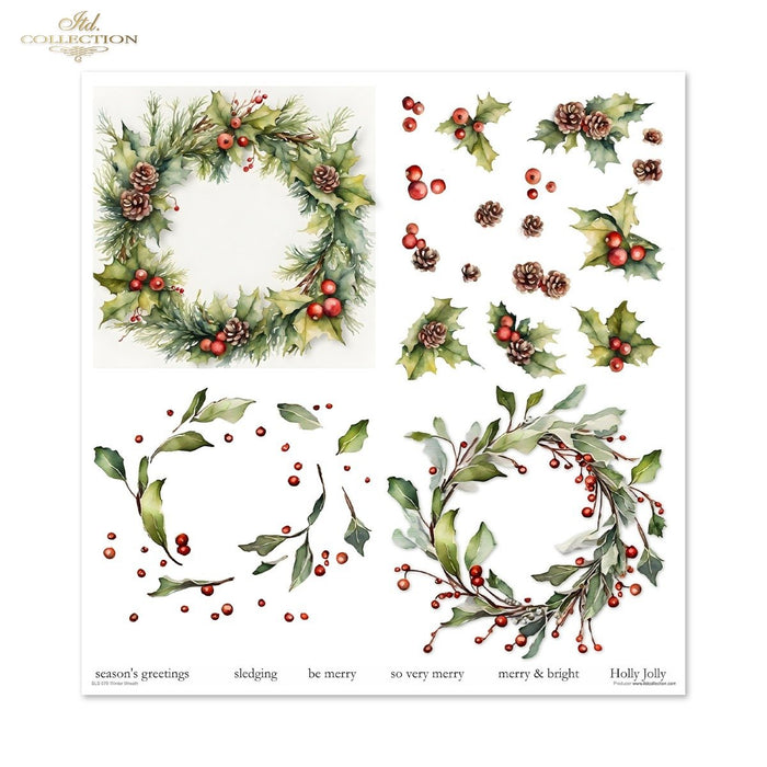 ITD Collection - Winter Wreath Scrapbooking Papers