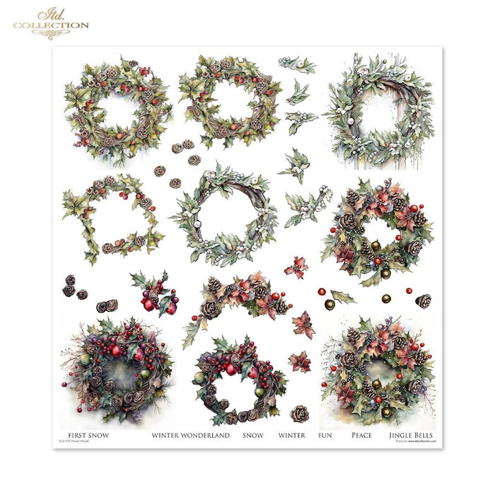 ITD Collection - Winter Wreath Scrapbooking Papers