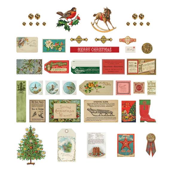 Jingle Bells Miscellany Printed Die Cuts From The Christmas Flea Market Finds Collection By Cathe Holden - Root & Company