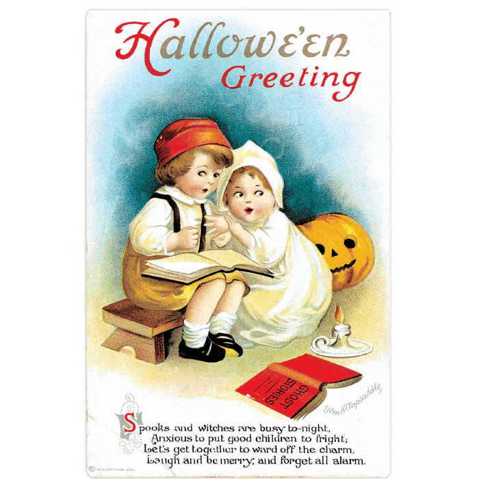 Laughing Elephant - Halloween Postcard Box - 36 Unique Vintage Postcards