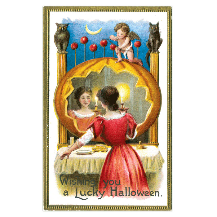 Laughing Elephant - Halloween Postcard Box - 36 Unique Vintage Postcards