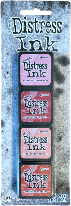 Ranger Ink - Tim Holtz - 4ct Pink / Red Distress Mini Ink Pads