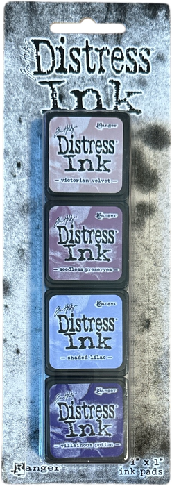 Ranger Ink - Tim Holtz - 4ct Purples Distress Mini Ink Pads