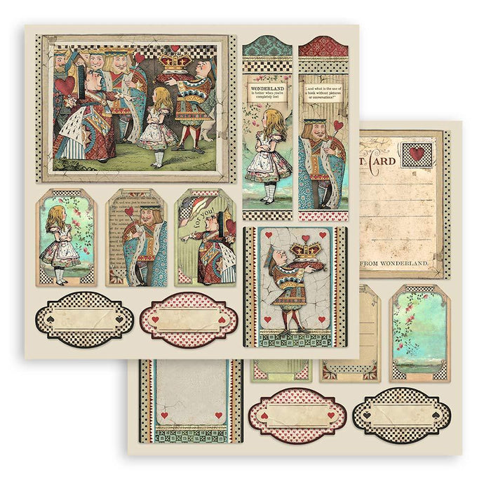 Scrapbooking Pad 10 Sheets 12"x12" - Alice - Root & Company