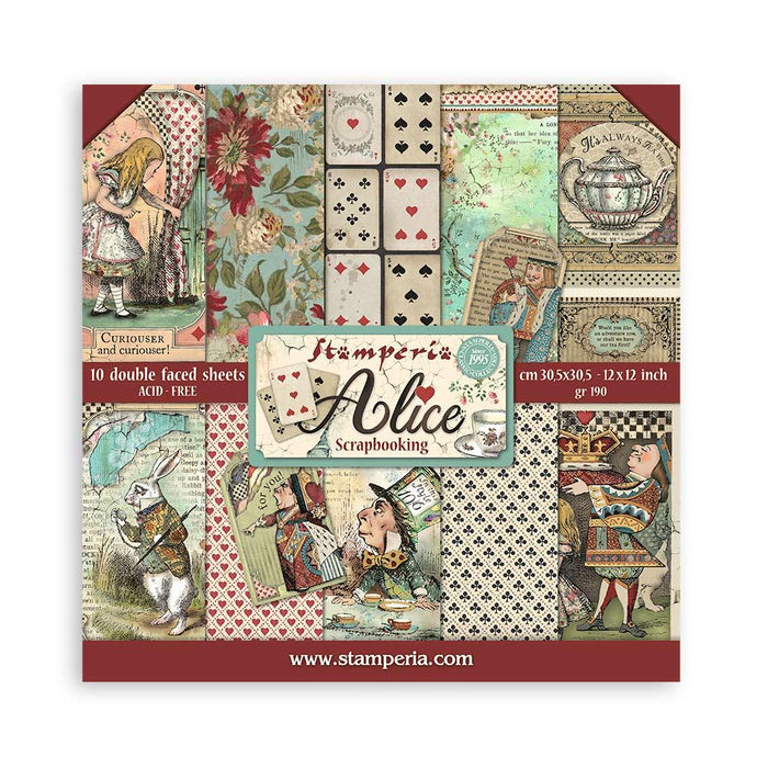 Scrapbooking Pad 10 Sheets 12"x12" - Alice - Root & Company