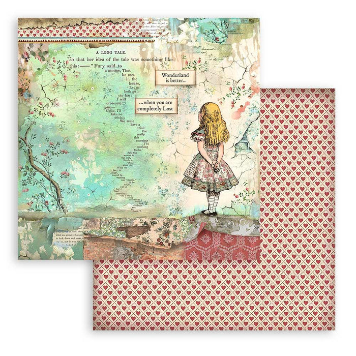 Scrapbooking Pad 10 Sheets 12"x12" - Alice - Root & Company