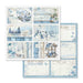 Scrapbooking Pad 10 Sheets 12"x12" - Blue Land - Root & Company