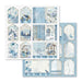 Scrapbooking Pad 10 Sheets 12"x12" - Blue Land - Root & Company