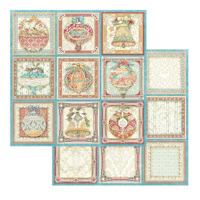 Scrapbooking Pad 10 Sheets 12"x12" - Christmas Greetings - Root & Company