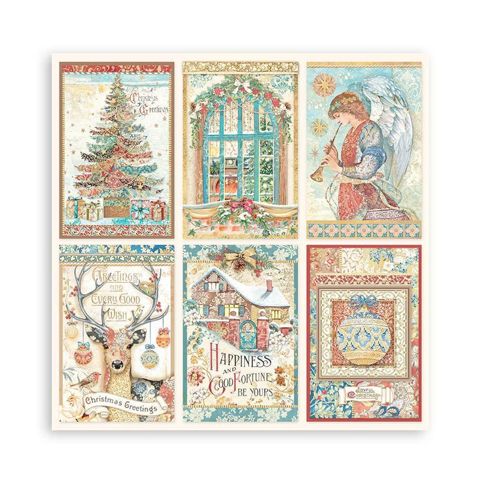 Scrapbooking Pad 10 Sheets 12"x12" - Christmas Greetings - Root & Company