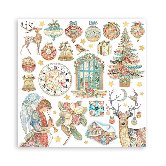 Scrapbooking Pad 10 Sheets 12"x12" - Christmas Greetings - Root & Company