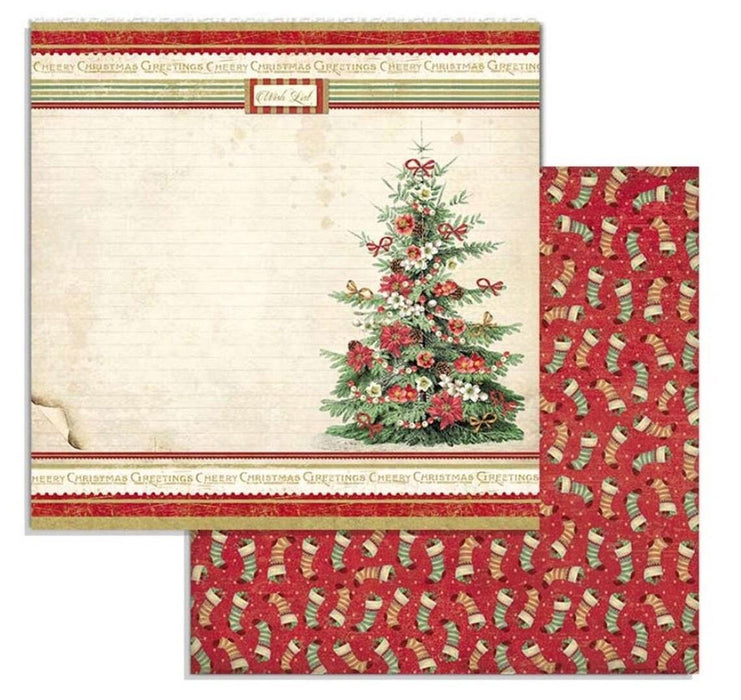 Scrapbooking Pad 10 Sheets 12"x12" - Classic Christmas - Root & Company