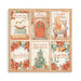 Scrapbooking Small Pad 10 Sheets 8"X8" - All Around Christmas - Root & Company