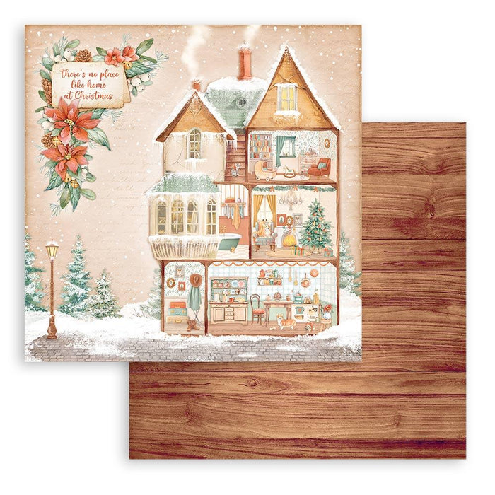 Scrapbooking Small Pad 10 Sheets 8"X8" - All Around Christmas - Root & Company