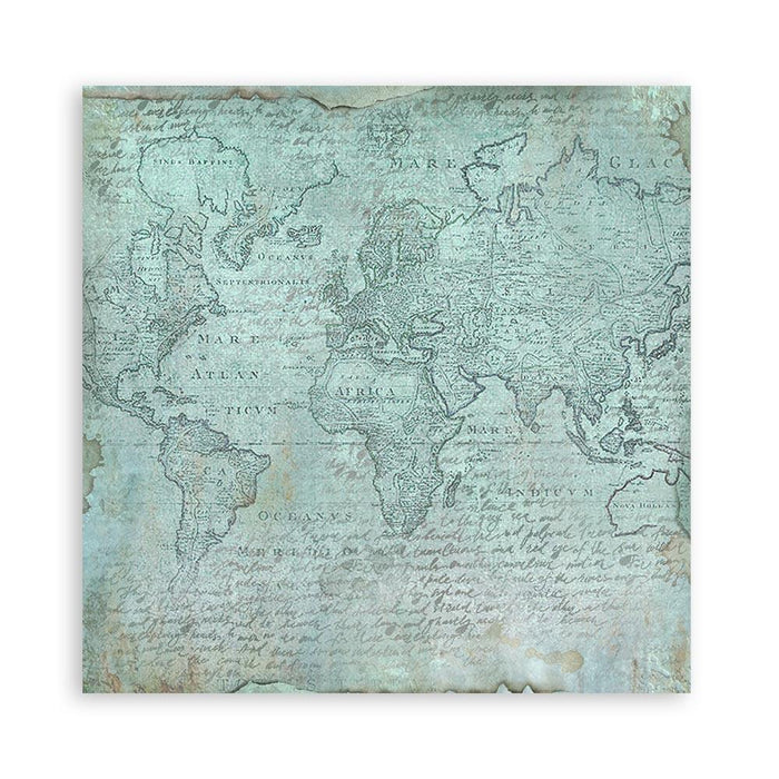 Scrapbooking Small Pad 10 Sheets 8"X8" - Around the World - Root & Company