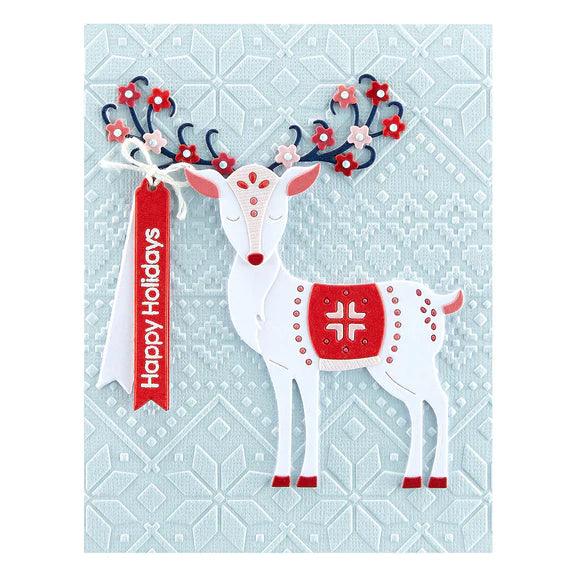 Ski Lodge Embossing Folder From The Winter Tales Collection By Zsoka Marko - Root & Company