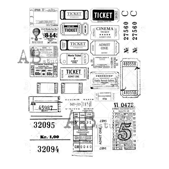 ABstudio - Paper Sticker Sheet - No. 0071