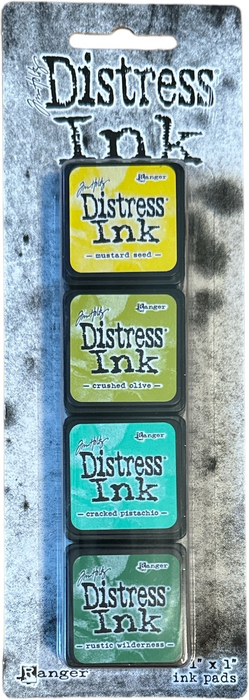 Ranger Ink - Tim Holtz - 4ct Yellow / Green Distress Mini Ink Pads